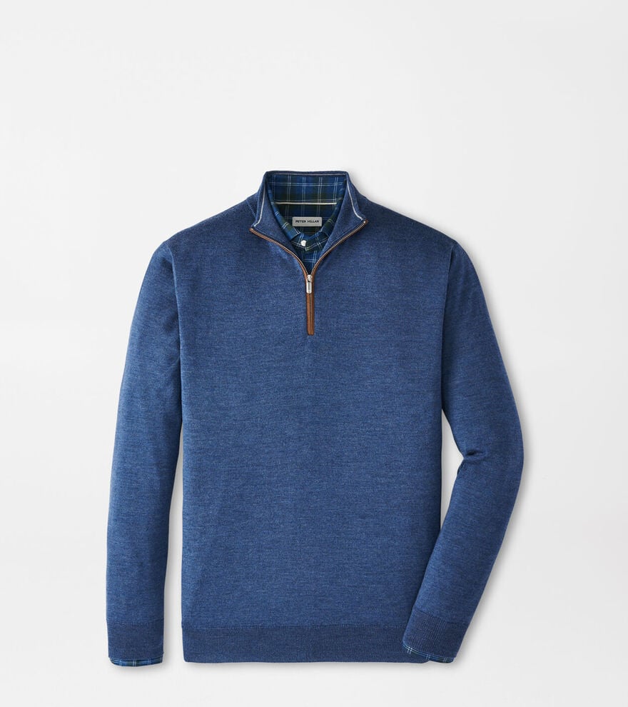 Peter Millar Autumn Crest Suede Trim Sweater