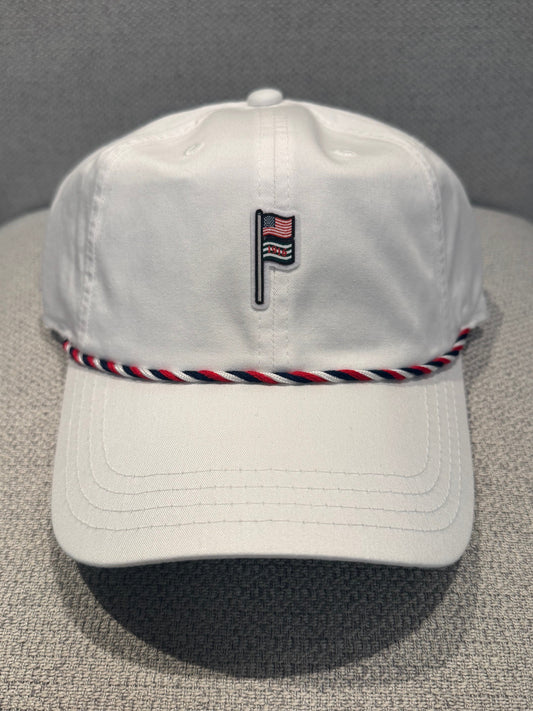 American Needle Hat: White Rope