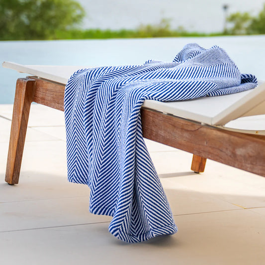A Soft Idea: Nantucket Herringbone Throw