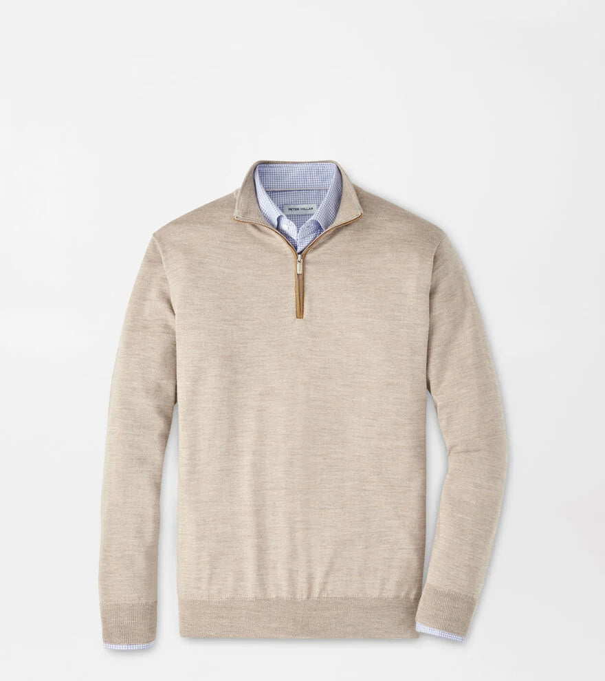 Peter Millar Autumn Crest Suede Trim Sweater