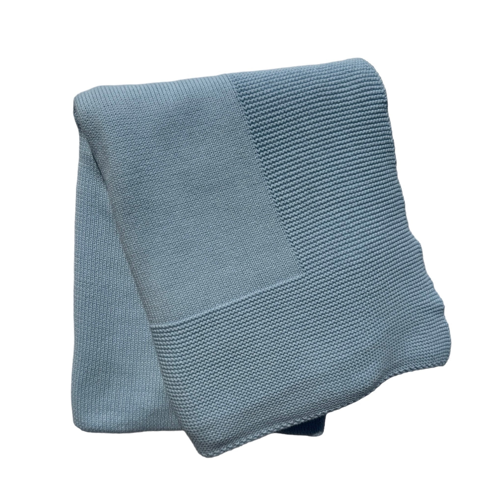 A Soft Idea: Knit Baby Blanket with Textured Border